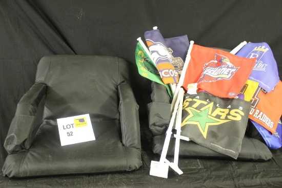 Stadium Seats and Car Flags