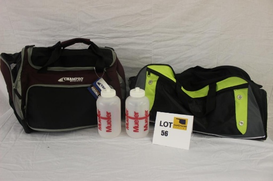 Duffel Bags and shelf