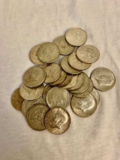 Lot of 26 40% Silver Kennedy Half Dollars