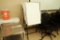 Lot of 2 Dry Erase Easels w/ Paper.