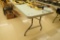 Lot of 2 Rubbermaid 8' Folding Tables.