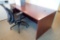 Single Pedestal Desk w/ Task Chair.