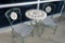 Mosaic Tile Bistro Table w/ 2 Patio Chairs.