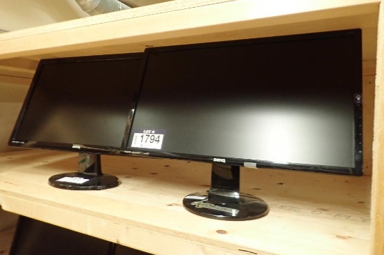 Lot of 2 Benq Senseye3 Flatscreen Monitors.