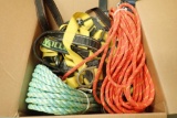 Lot of Asst. Lanyards, Safety Harness and Rope.