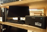 Lot of HP Desktop Computer, Benq Senseye3 Flatscreen Monitor, Brother HL-2140 Laser Printer,
