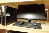 Lot of HP Desktop Computer, ViewSonic Flatscreen Monitor, Keyboard and Mouse.