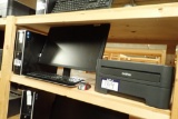 Lot of HP Desktop Computer, ViewSonic Flatscreen Monitor, Brother HL-2240 Laser Printer, Keyboard