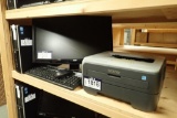 Lot of HP Desktop Computer, Acer Flatscreen Monitor, Brother HL-2140 Laser Printer, Keyboard and