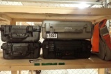 Lot of 4 Pelican Cases and Targus Laptop Bag.