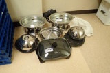 Lot of Rival Electric Skillet, Serving Platter, Chafing Dishes and Food Warmers.