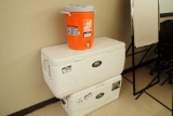 Lot of 2 Coleman Xtreme Coolers and Water Jug.