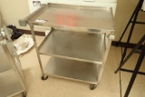 Stainless Steel 3-tier Bus Cart.