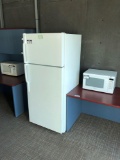 Lot of GE Refrigerator and 2 Panasonic Microwaves.