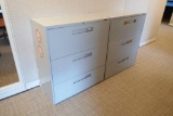 Lot of 2 Lateral 3-drawer File Cabinets.