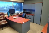 U-shaped Desk w/ Overhead, 2-door Storage Cabinet w/ Stack-on, Wardrobe/Stationary Cabinet, Lateral