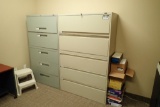 Lot of 2 Lateral 5-drawer File Cabinets.