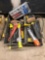 Lot of Asst. Hand Tools including Pipe Wrench, Saw, Hammers, etc.