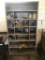 Metal Storage Cabinet w/ Asst. Filters, Parts, Cutting Fluid, etc.