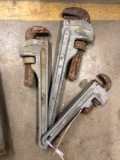 Lot of (3) Asst. RIDGID Pipe Wrenches