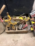 Lot of Asst. Hand Tools including Tape Measure, Hammers, Wrenches etc.