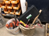Lot of Asst. Hand Tools including Tape Measure, Hammers, Wrenches, Screw Drivers, etc.