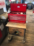 Beach 9-Drawer Tool Chest w/ Mobile Stand and Asst. Contents including Ratchet, Sockets etc.