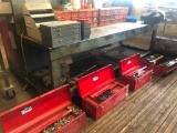 3' X 8' Steel Workbench w/ Record Bench Vise