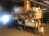 Lot of Shelving and Asst. Contents including Whips, Seat Covers, Lights, Helmet, etc.