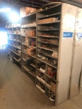 Contents of (4) Sections Shelving including Hydraulic Hoses, Seal Kits, Cylinder, etc.