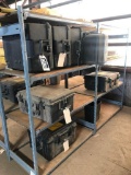 Lot of 4 Sections EZ-Rect Shelving and Asst. Hard Cases.