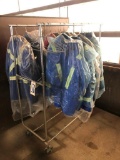 Stainless Steel Clothes Rack w/ Asst. Jackets.