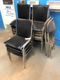 Lot of (15) Asst. Stacking Chairs and (2) Plastic Chairs