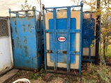 Lot of (5) Oil Storage Totes w/ Steel Frame