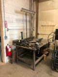 Steel Shop Table w/ Bench Vise