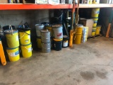 Lot of Asst. Pails of Lubes, Grease Tubes, Hydraulic Oil, etc.