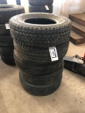 Lot of (5) Asst. Tires Including LT245/70R17 and LT245/75R16
