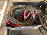 Lot of Tool Box w/ Asst. Sets of Booster Cables