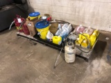 Lot of Asst. Just-Rite Safety Cans, Lubes, DEF, etc.