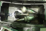 Lot of 3 ISO 40 Tool Holders w/ Tooling.