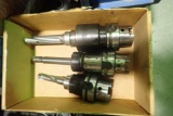 Lot of 3 HSK Tool Holders w/ Tooling.
