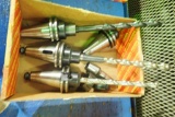 Lot of 4 ISO 40 Tool Holders.