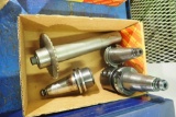 Lot of 3 ISO 40 Tool Holders and Grooving Cutter.