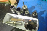 Lot of 5 HSK Tool Holders, Milling Cutter and Insert Knife.