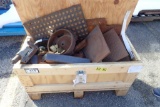 Wooden Crate w/ Asst. Steel, Asst. Pipe and Threaded Pipe Fittings.