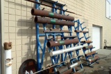 Lot of 2 Cantilever Material Racks and Balance of Contents.