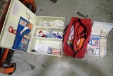 Lot of 2 First Aid Kits and Emergency Roadside Kit.