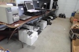 Lot of 2 Task Chairs, 2 Folding Tables and Bookcase.