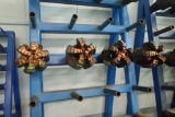 Lot of 4 Asst. USED Drill Bits. -BRONZE PAINT.