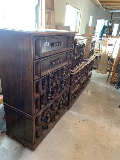 Lot of Wooden Dresser, Chest of Drawers and 2 Night Stands.